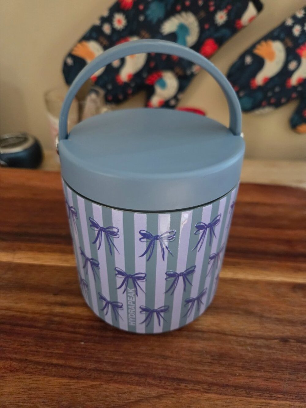 HYDRAPEAK INSULATED FOOD JAR IN A BOW PATTERN